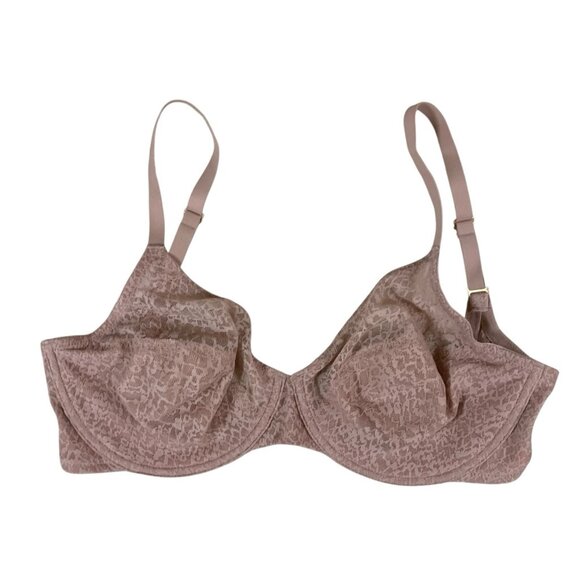 Natori Lace Underwire Bra Blush Pink Sheer Mesh Lingerie Intimates 30G - Picture 1 of 3